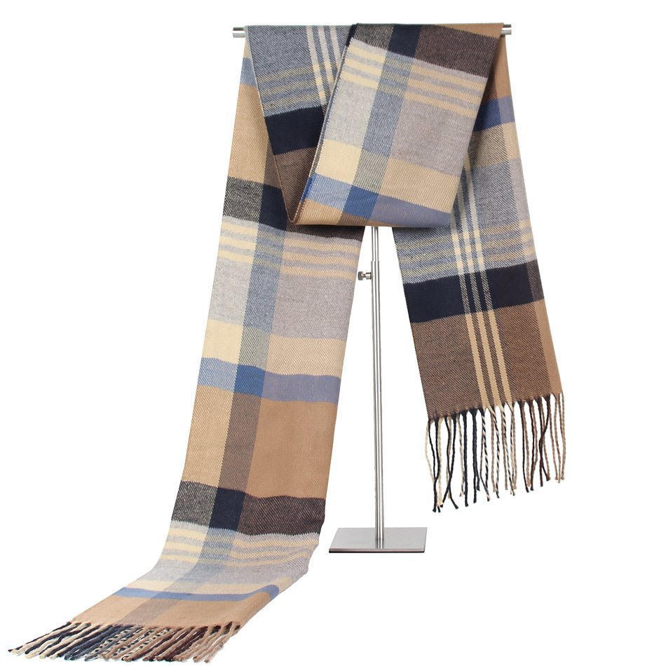 3b52e77a2ccb49150d4d7d0abf5d7b22-1.jpeg Men's Striped Faux Cashmere Scarf 6 Colors - Image 1